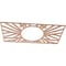 Ekena Millwork Hoover Wood Fretwork Pierced Ceiling Medallion, Cherry, 36"W x 18"H x 13 3/8"ID x 3/8"T CMWP36X18X0375HOCH - alternate 3